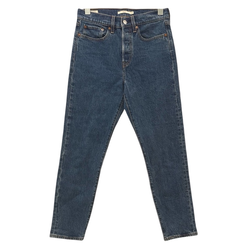 Levi’s Wedgie Straight Jeans W27 Classic  Wash High Rise Button Fly